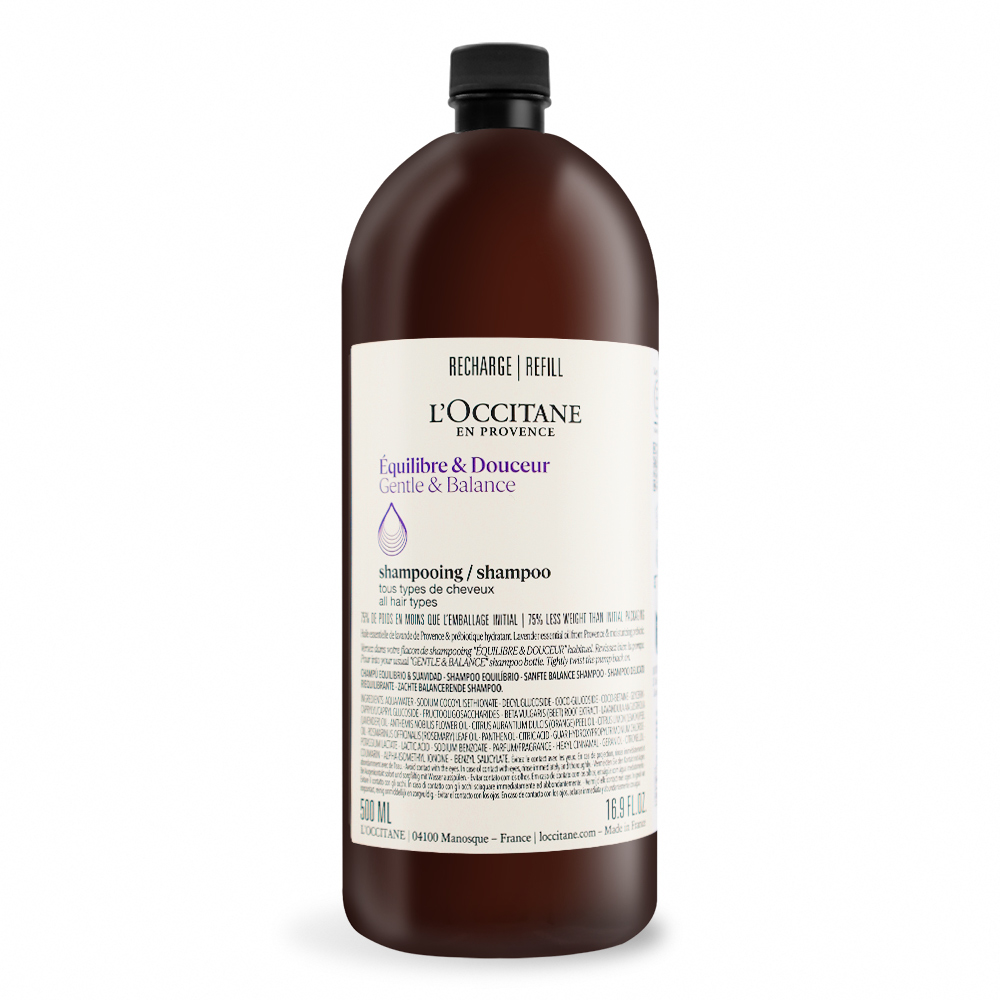 L'OCCITANE 歐舒丹 草本平衡洗髮乳補充瓶(500ml)-新包裝-公司貨