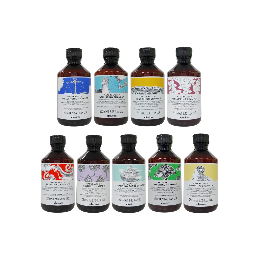 DAVINES 特芬莉 自然生機系列洗髮露 抗屑 舒緩 甦活 平衡控油 能量豐茂 滋養 250ml 洗髮精