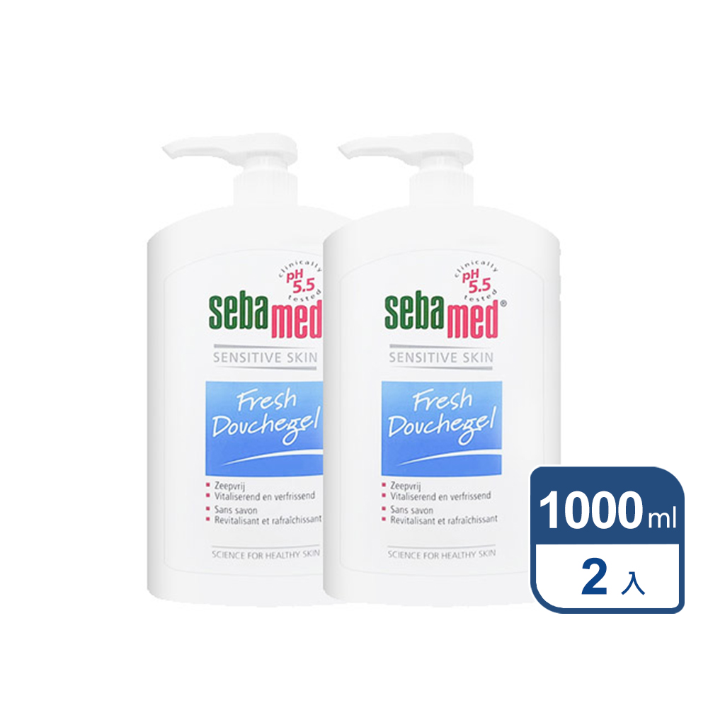 【SEBAMED】運動沐浴乳 1000ml -活力麝香 2入組
