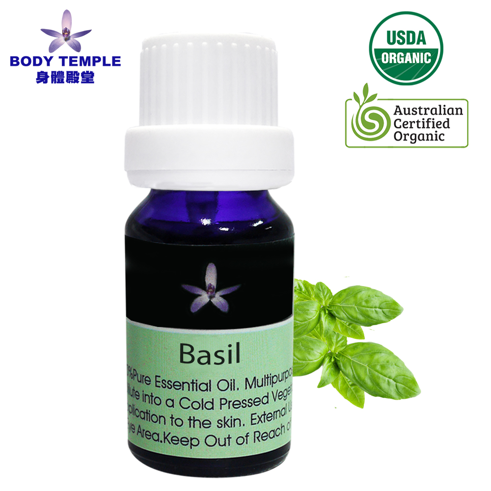 Body Temple 身體殿堂 100%有機羅勒(Basil)芳療精油10ml