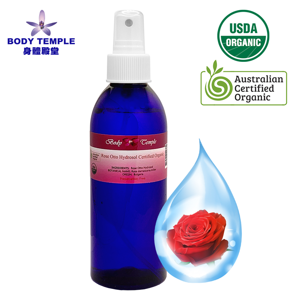 Body Temple 有機玫瑰精油純露200ml