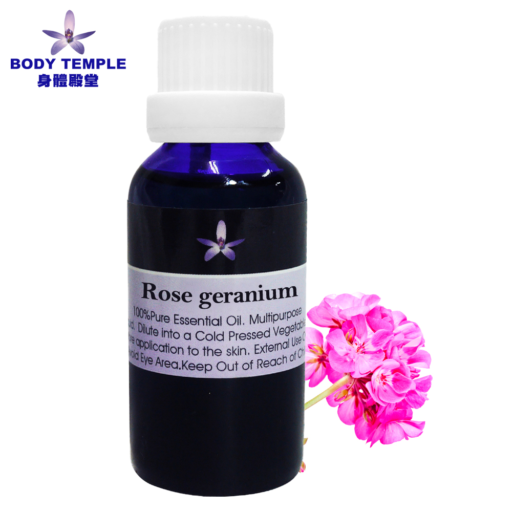 Body Temple 身體殿堂 100%玫瑰天竺葵芳療精油30ml(Rose geranium)