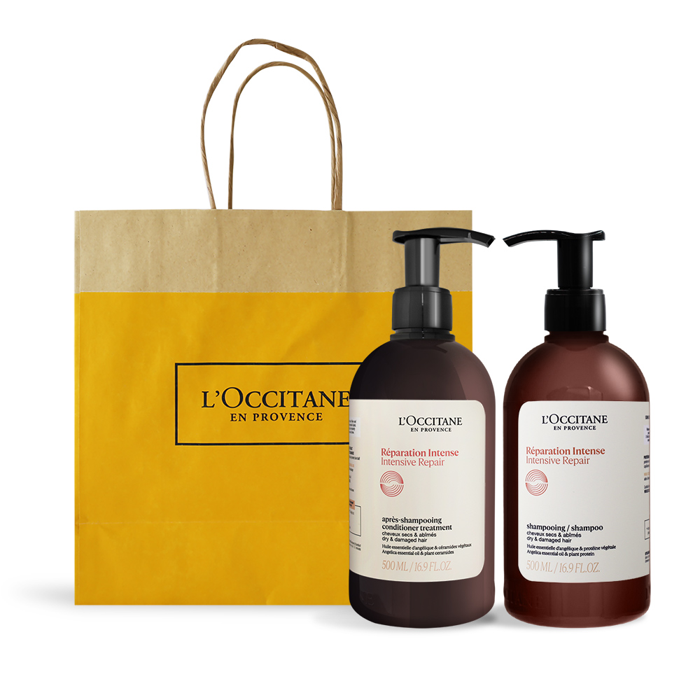 L'OCCITANE 歐舒丹 草本洗潤修護組[洗髮乳+潤髮乳]-公司貨