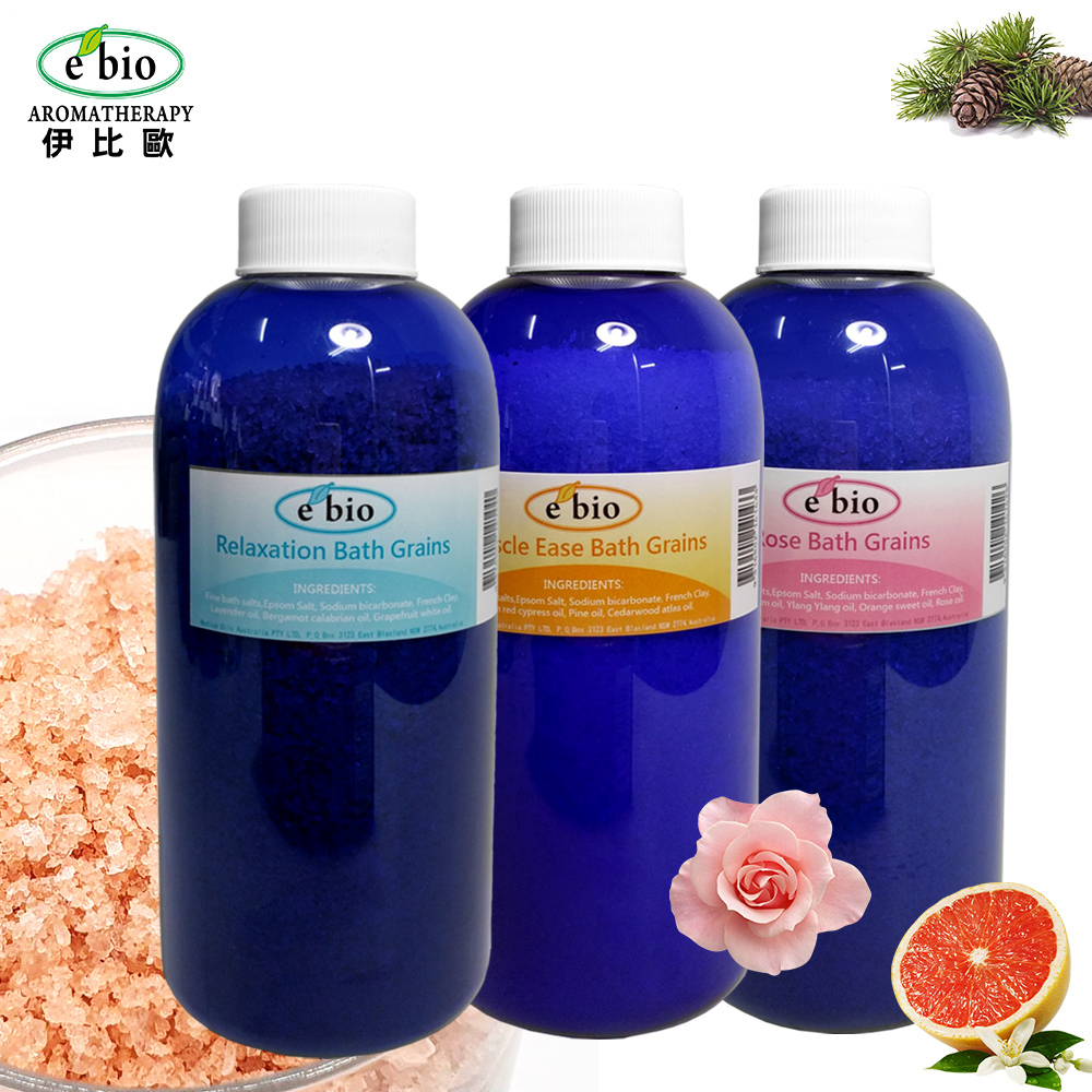e'bio 伊比歐 精油礦物泡澡浴鹽500g-冬季三入優惠組