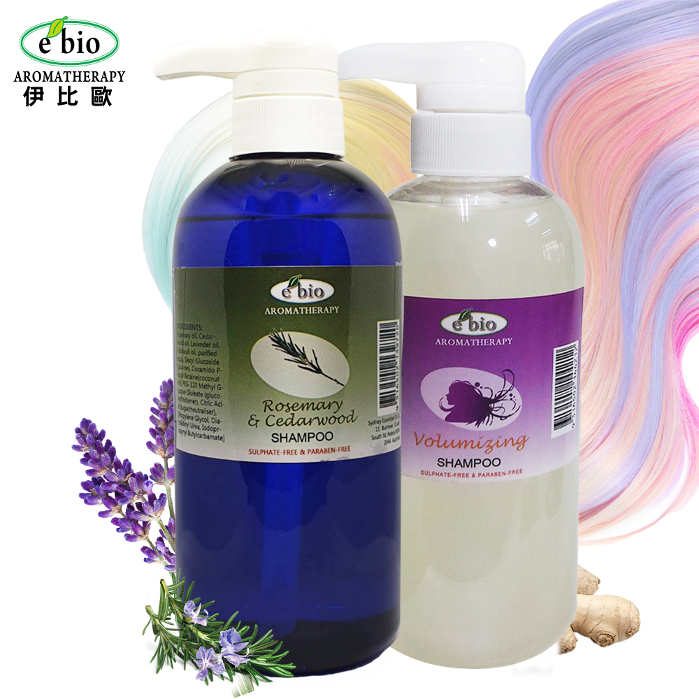 e'bio 伊比歐 豐盈髮量精油洗髮精組合500mlx2