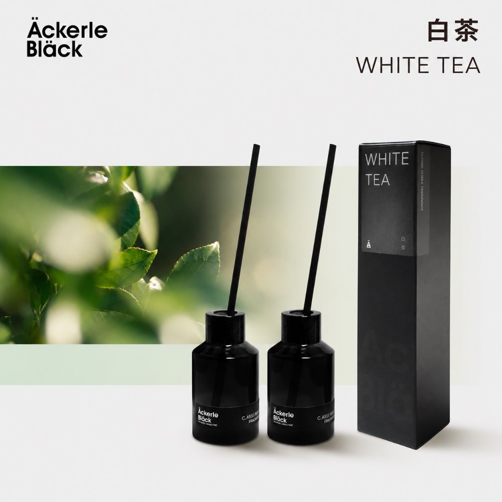Ackerle Black 阿克黑 經典復刻擴香2入組-白茶|清新白茶調 50mlx2|居家擴香・空間香氛・台灣製