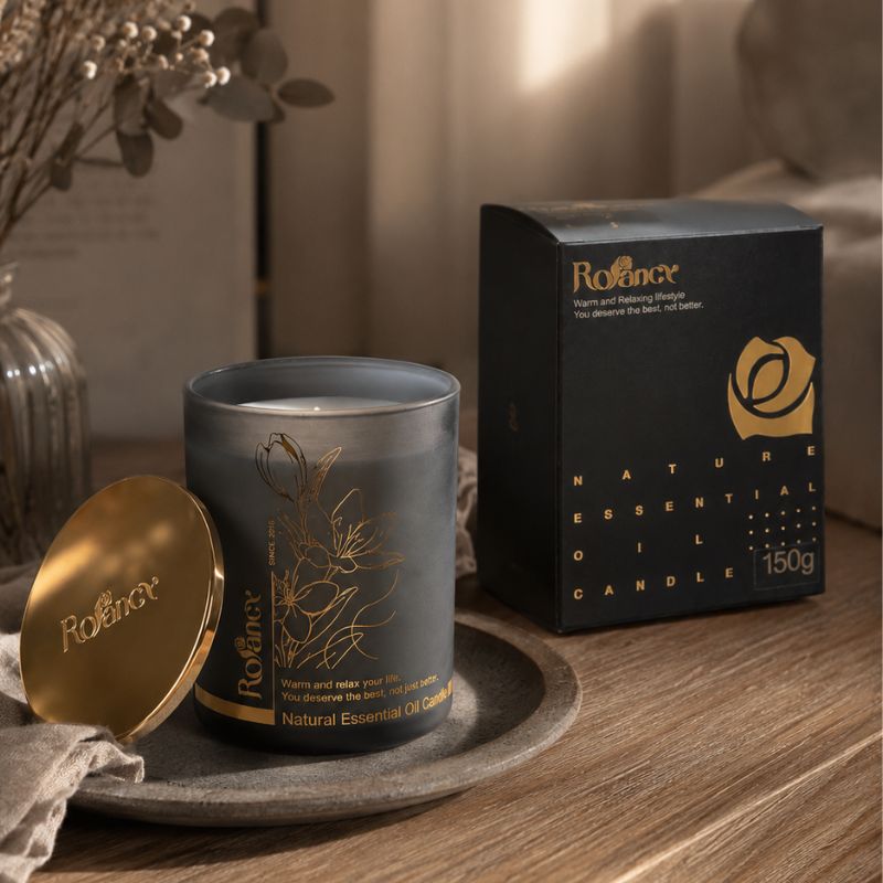 Rofancy 洛帆晞 《純精油系列》黑曜系列精油蠟燭150g