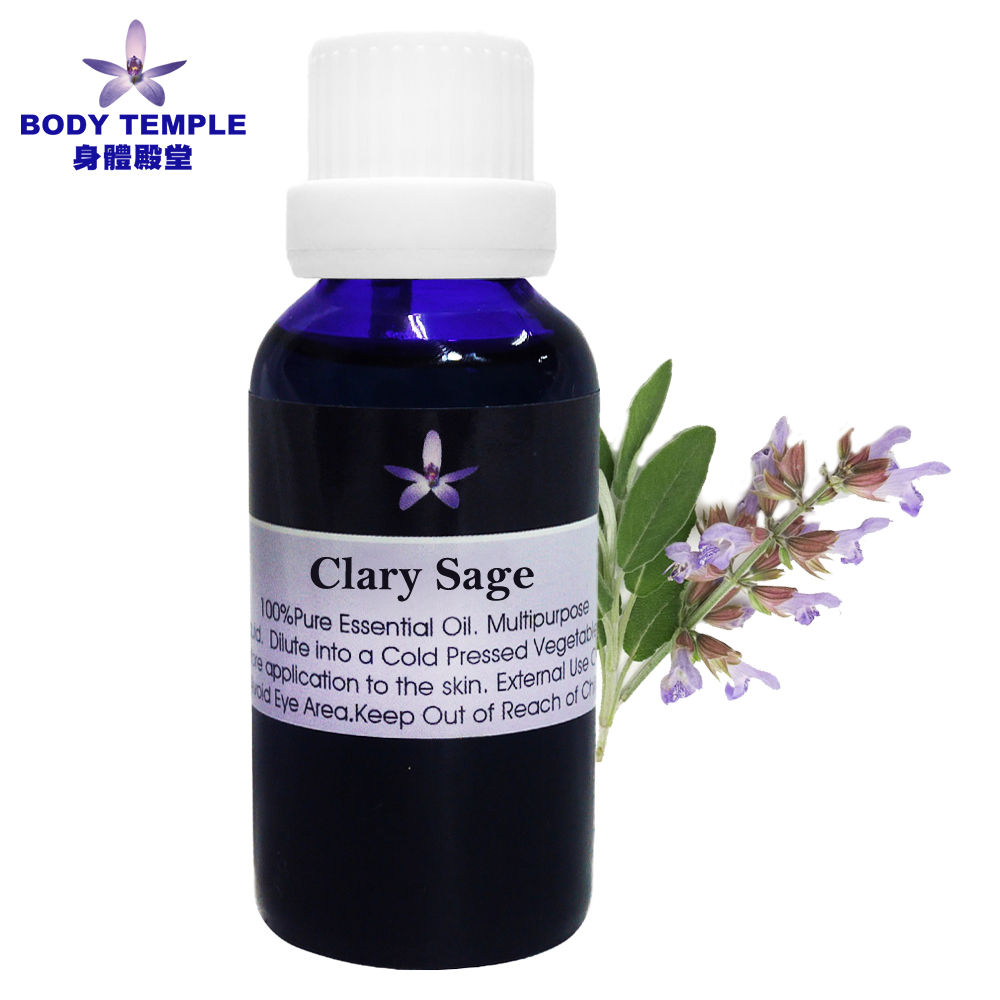 Body Temple 身體殿堂 100%快樂鼠尾草芳療精油(Clary sage) 30ml（其他規格）
