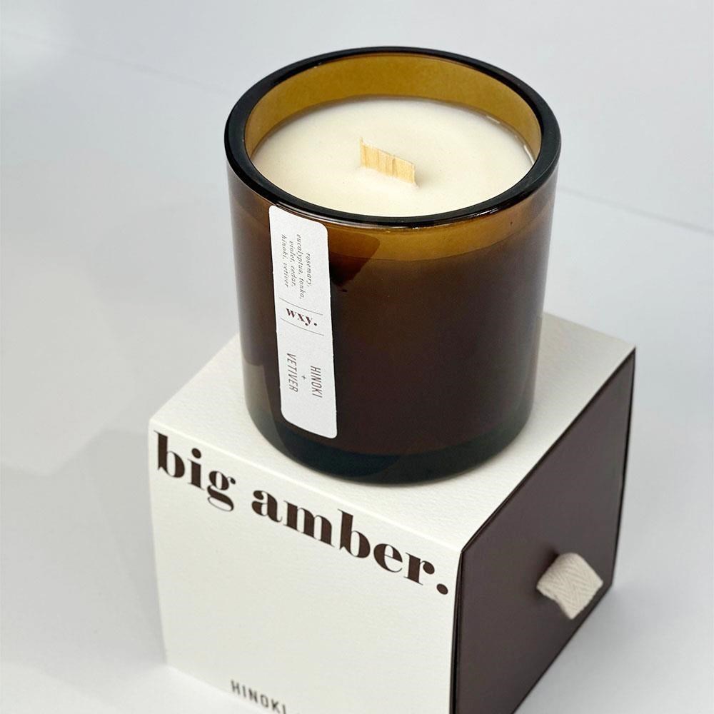 Amber 禮盒蠟燭- 檜木 & 岩蘭草 /142g