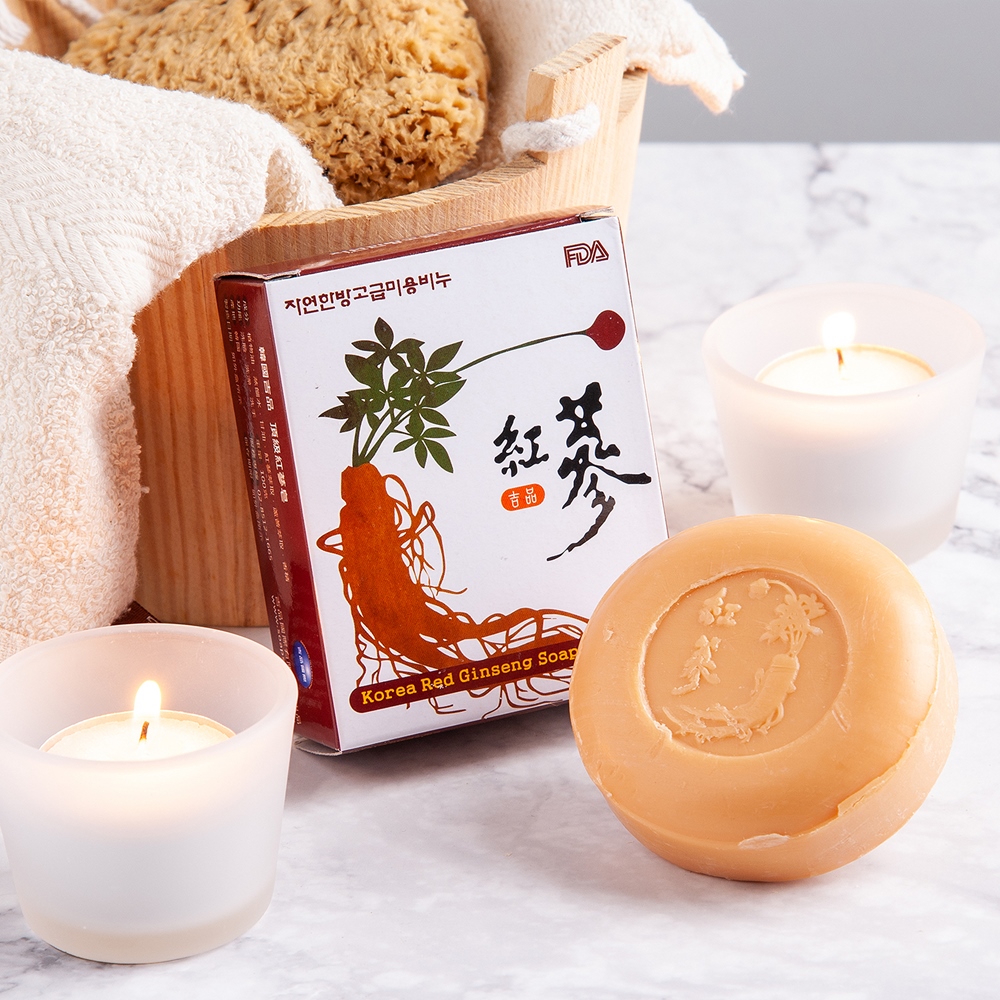 【韓國吉品】頂級紅蔘皂100克2入