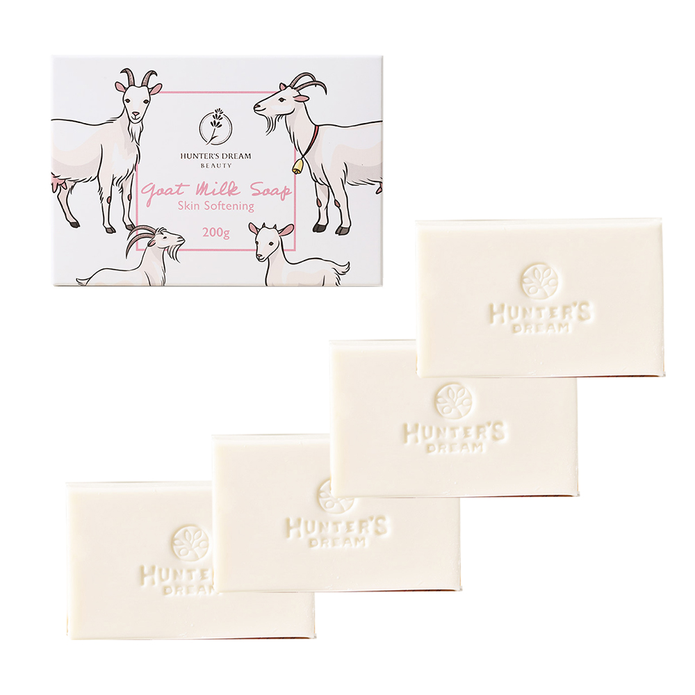 Hunter‘s Dream 獵人谷之夢 澳洲Hunter‘s Dream 獵人谷之夢 頂級山羊奶滋潤皂(4 入組 200g/盒) 即期品-2027年5月到期