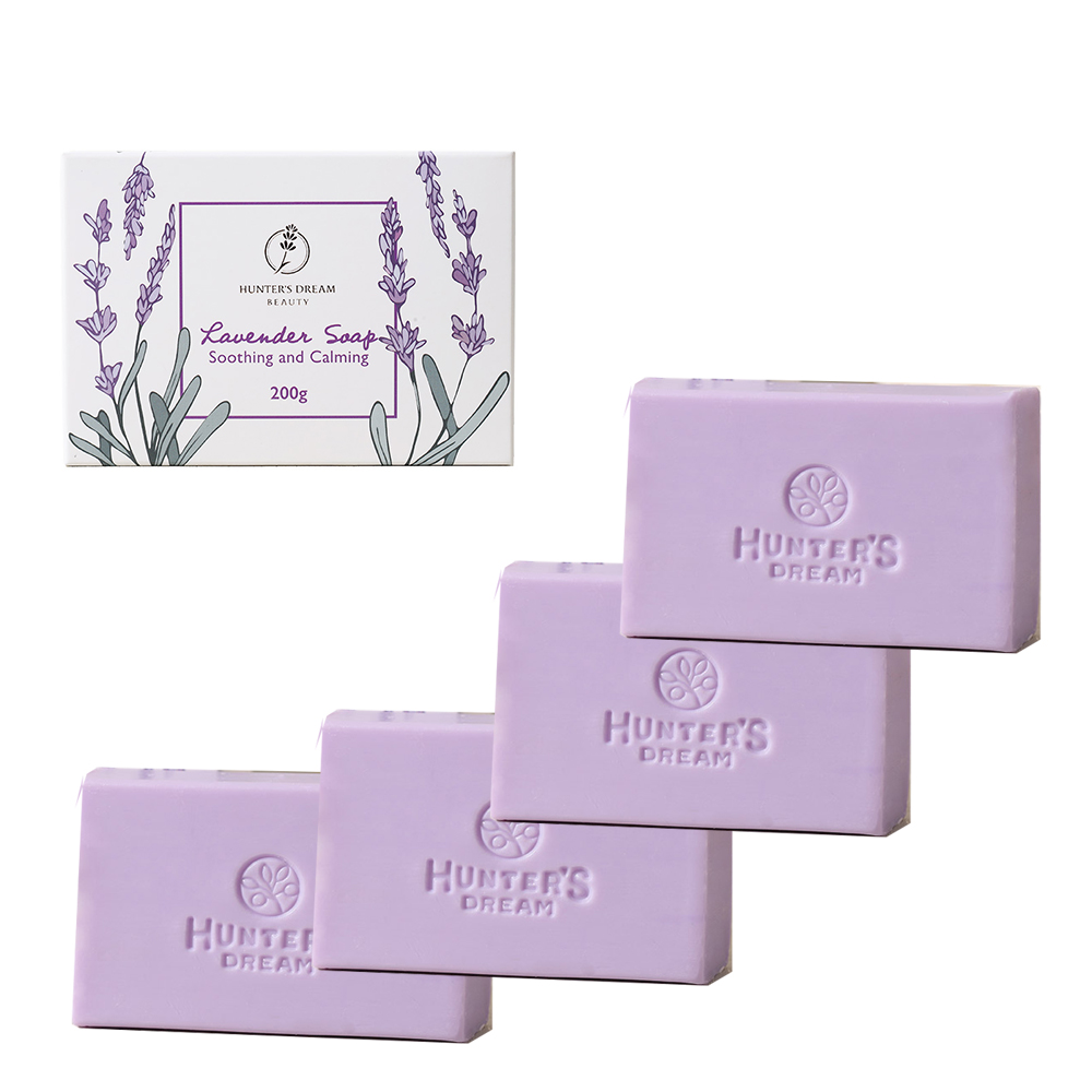 Hunter‘s Dream 獵人谷之夢 澳洲Hunter‘s Dream 獵人谷之夢 皇家薰衣草精油皂(4入組 200g/盒) 即期品-2027年5月到期