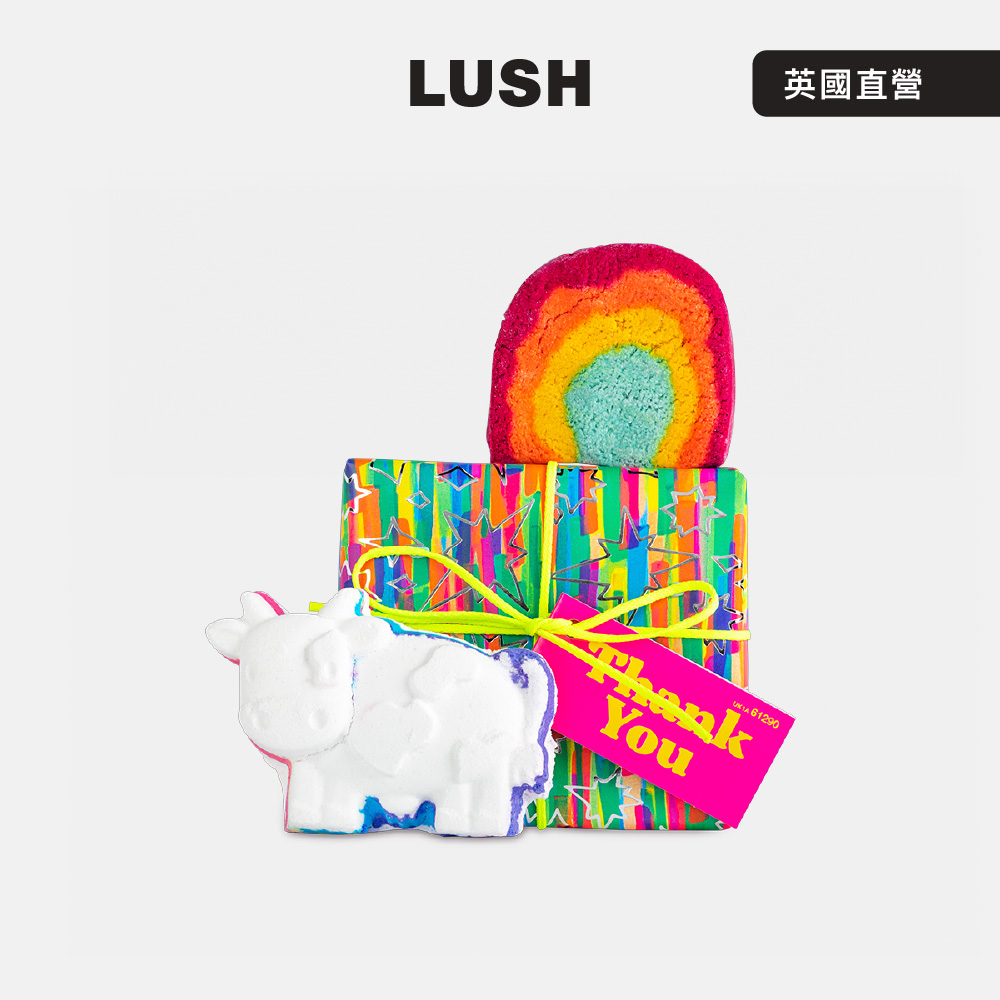 LUSH Thank You 美好謝意 泡澡禮盒(泡澡球2入/果香/廣藿香/安息香/送禮)