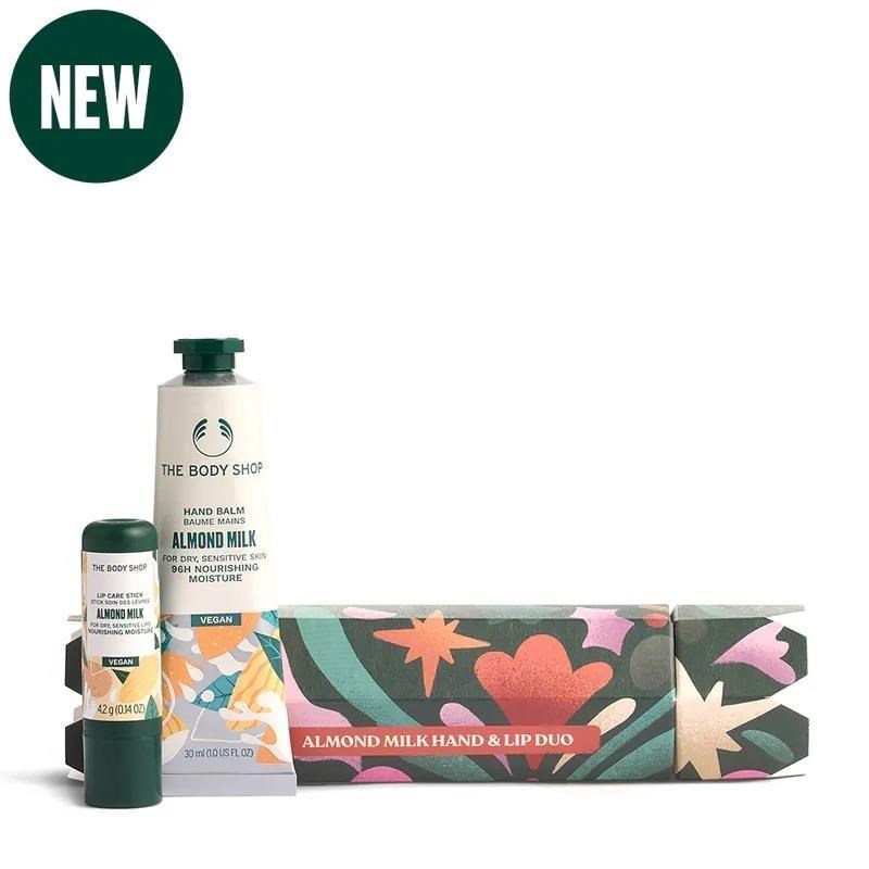 The Body Shop 美體小舖 XM杏奶手唇呵護原裝禮盒