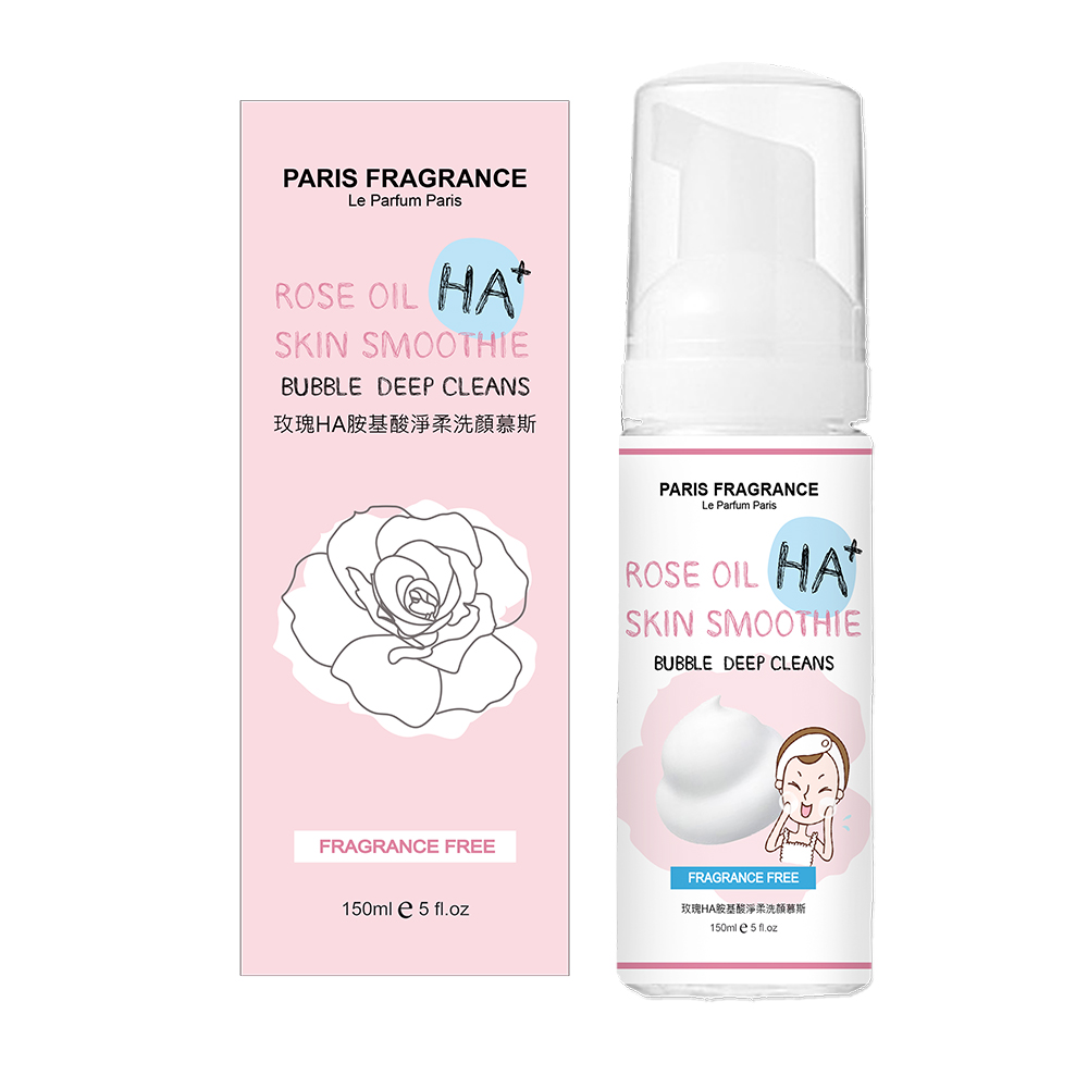 paris fragrance 巴黎香氛 玫瑰HA胺基酸淨柔洗顏幕斯150ml