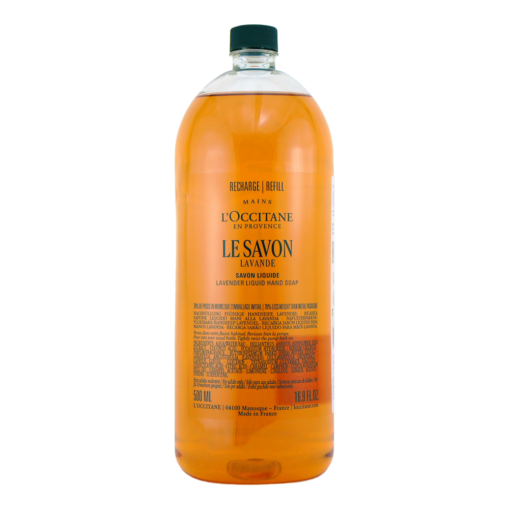 L'OCCITANE 歐舒丹 乳油木薰衣草潔手液式皂補充瓶 500ML