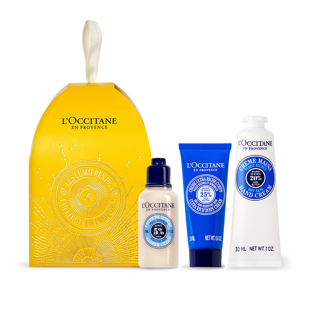 L'OCCITANE 歐舒丹 普羅旺斯童話節慶彩球[沐浴膠+美體乳+護手乳]-多款可選(櫻花/馬鞭草/乳油木)-百貨公司貨
