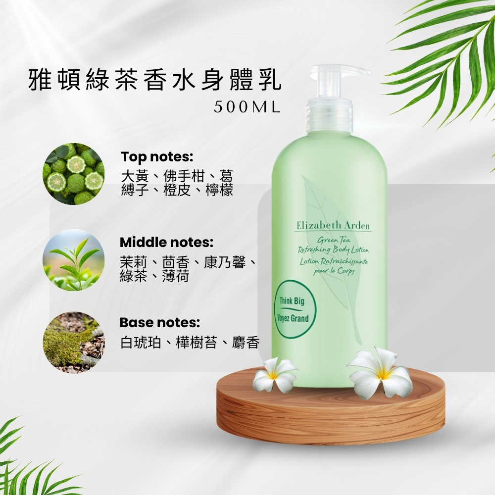 Elizabeth Arden 伊麗莎白雅頓 綠茶香水身體乳 500ml (台灣專櫃貨)