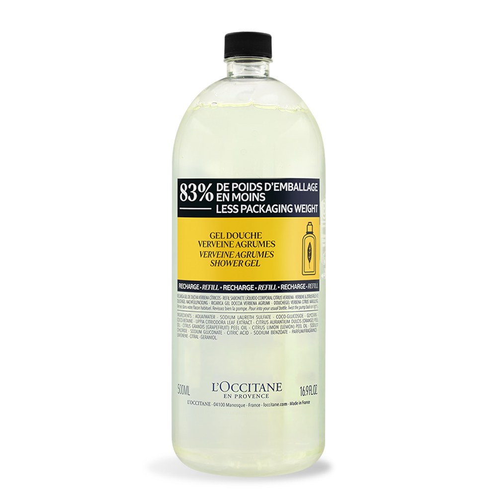 L'OCCITANE 歐舒丹 果漾馬鞭草沐浴膠補充瓶(500ml)-公司貨