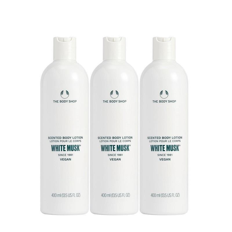 The Body Shop 美體小舖 白麝香潤膚乳3入組(期間限定)