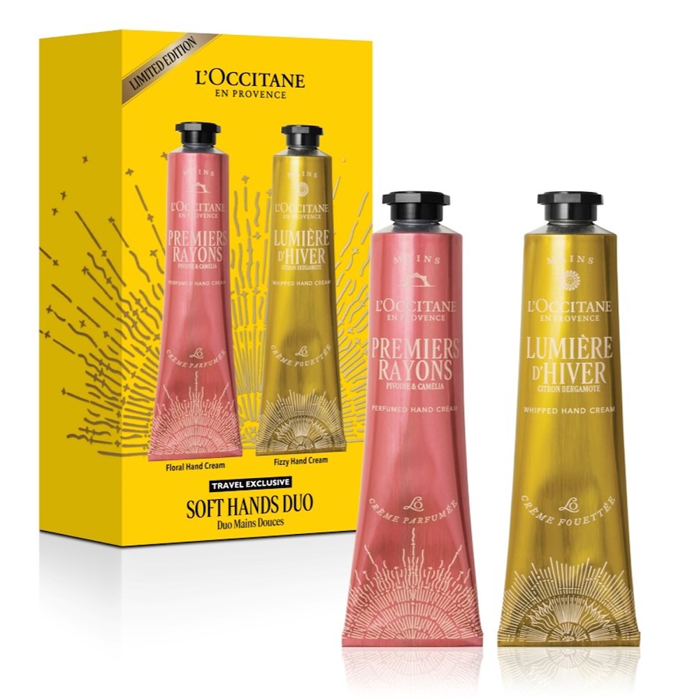 L'OCCITANE 歐舒丹 節慶限定護手霜組(晨曦花梨護手霜75ml+白晝金橙舒芙護手霜70ml)