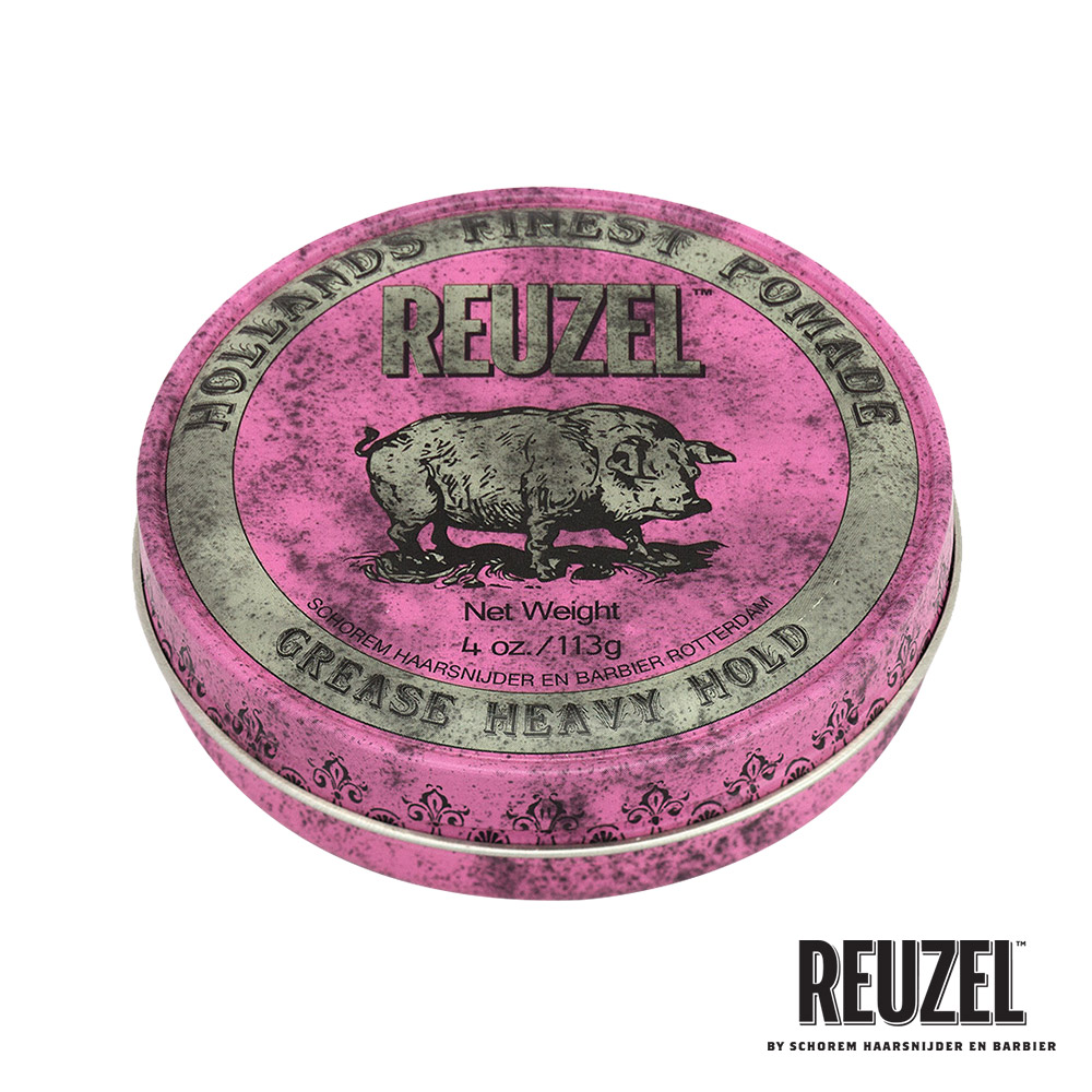 REUZEL Pink Pomade Grease 粉紅豬超強髮油 113g（其他規格）
