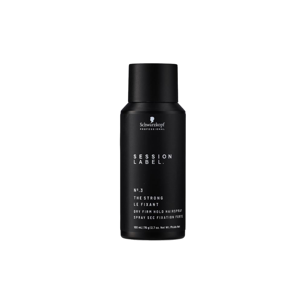 SCHWARZKOPF 施華蔻 德國-蓬鬆空氣感持久定型美髮噴霧-3號100ml/黑罐(黑颶風專業沙龍)