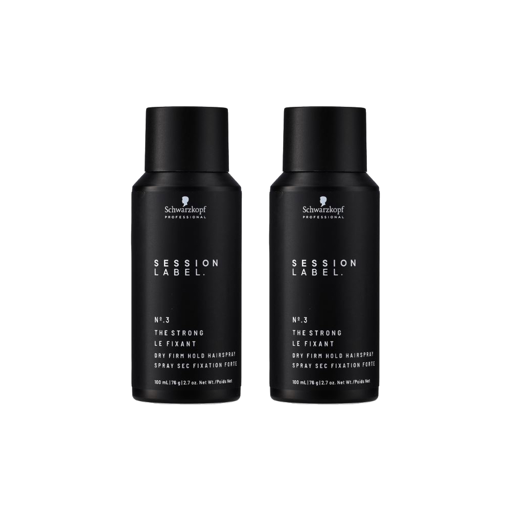 SCHWARZKOPF 施華蔻 (2罐超值組)德國-蓬鬆空氣感持久定型美髮噴霧-3號100ml/黑罐(黑颶風專業沙龍)