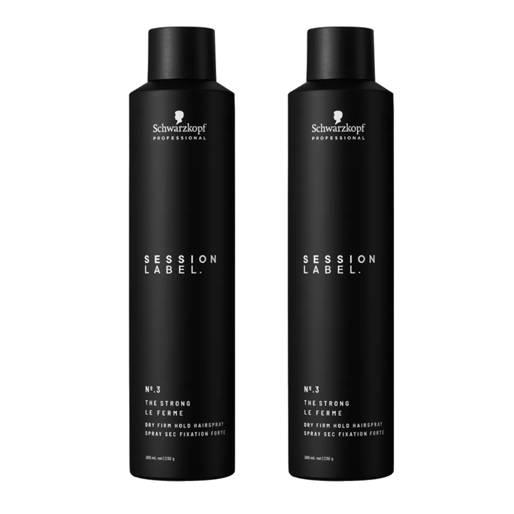 SCHWARZKOPF 施華蔻 黑魔髮系列 - 黑颶風定型噴霧500ml x 2入組 (新包裝)
