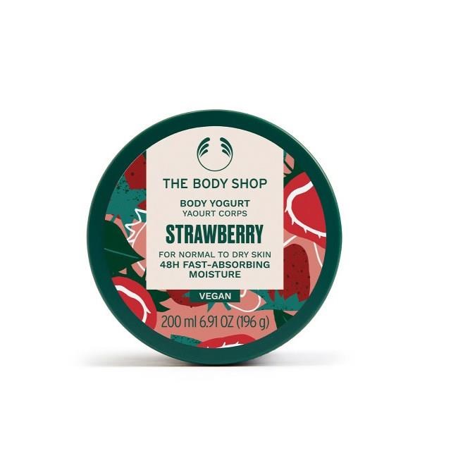 The Body Shop 美體小舖 草莓嫩白保水美肌優格-200M