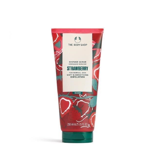 The Body Shop 美體小舖 草莓嫩白去角質沐浴膠-200ML