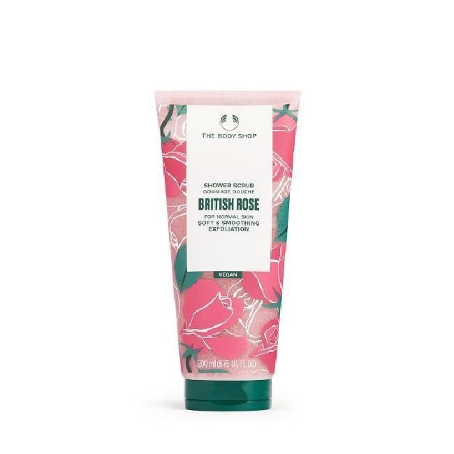 The Body Shop 美體小舖 英皇玫瑰嫩膚去角質沐浴膠-200ML