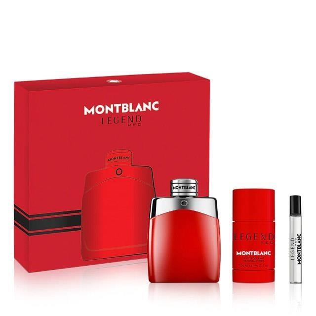 MONTBLANC 萬寶龍 傳奇烈紅淡香氛禮盒 (淡香精100ml+淡香精7.5ml+體香膏75g)