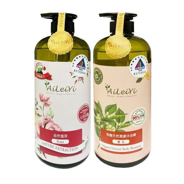 AiLeiYi 愛蕾伊 洋甘菊潤膚沐浴精-玫瑰花香+橙花1000ml(其他規格)