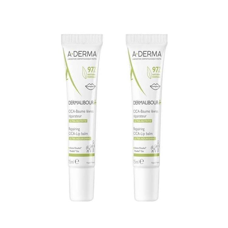 A-DERMA 艾芙美 新葉全效保護護唇霜15ml 2入 特惠瓶 期限2027.05