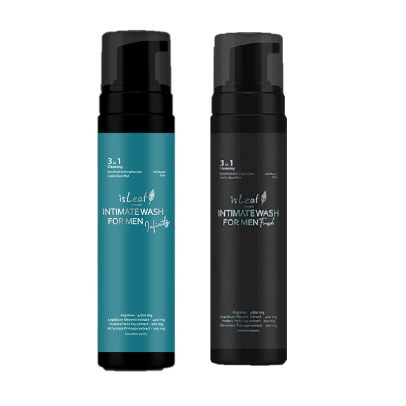 isLeaf 2入超值組 韓國 男性私密激淨慕絲200ml (夏夜微醺+湛藍海洋)