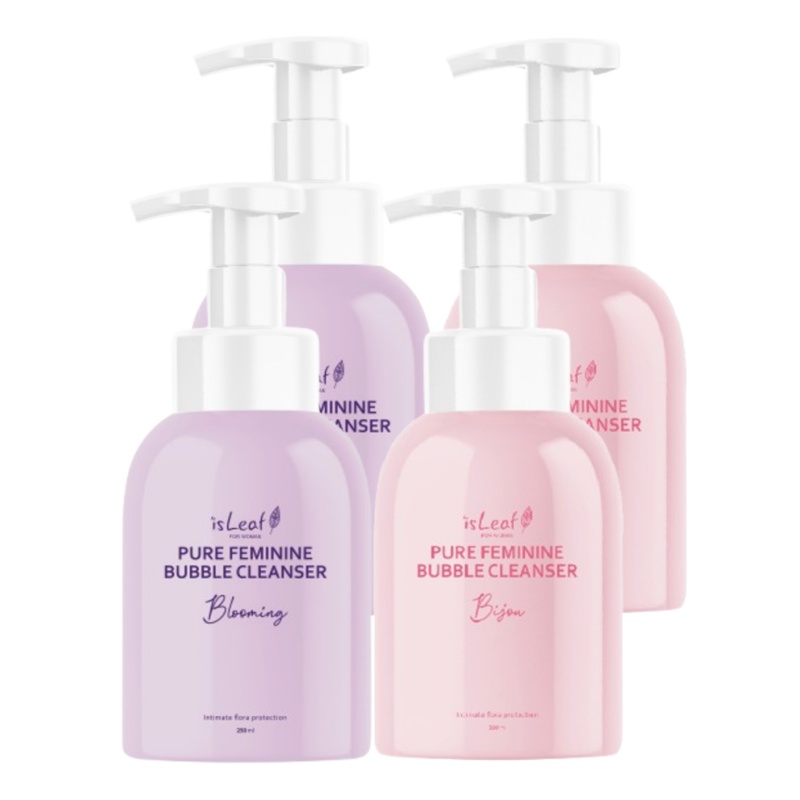 isLeaf 4入組 韓國 女性私密慕絲250ml -純淨花香x2 +花妍巧語x2