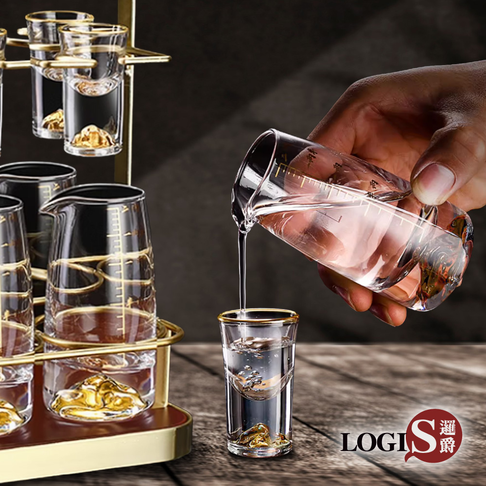 LOGIS 邏爵 輕奢金山10對酒具 酒杯【CUP-G10】