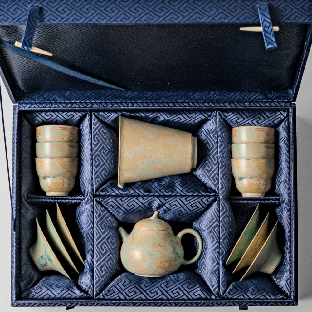 莫奈紫50ML品茗杯窯變陶瓷葫蘆杯客杯茶杯功夫茶具杯碟套裝禮茶壺/葫蘆
