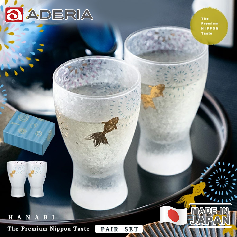 ADERIA 日本製金魚花火酒杯/清酒杯對杯組100ml - PChome 24h購物