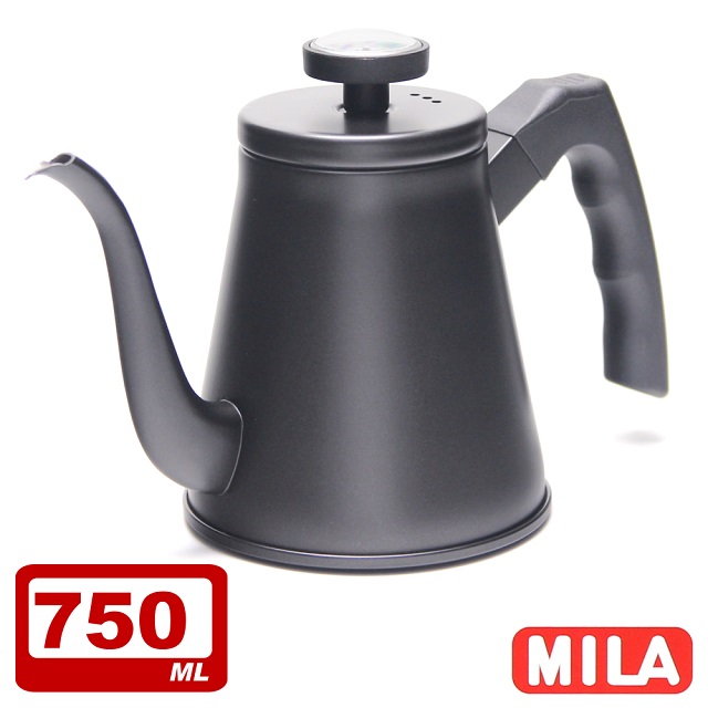 鶴嘴不鏽鋼手沖壺750ml - 附溫度計