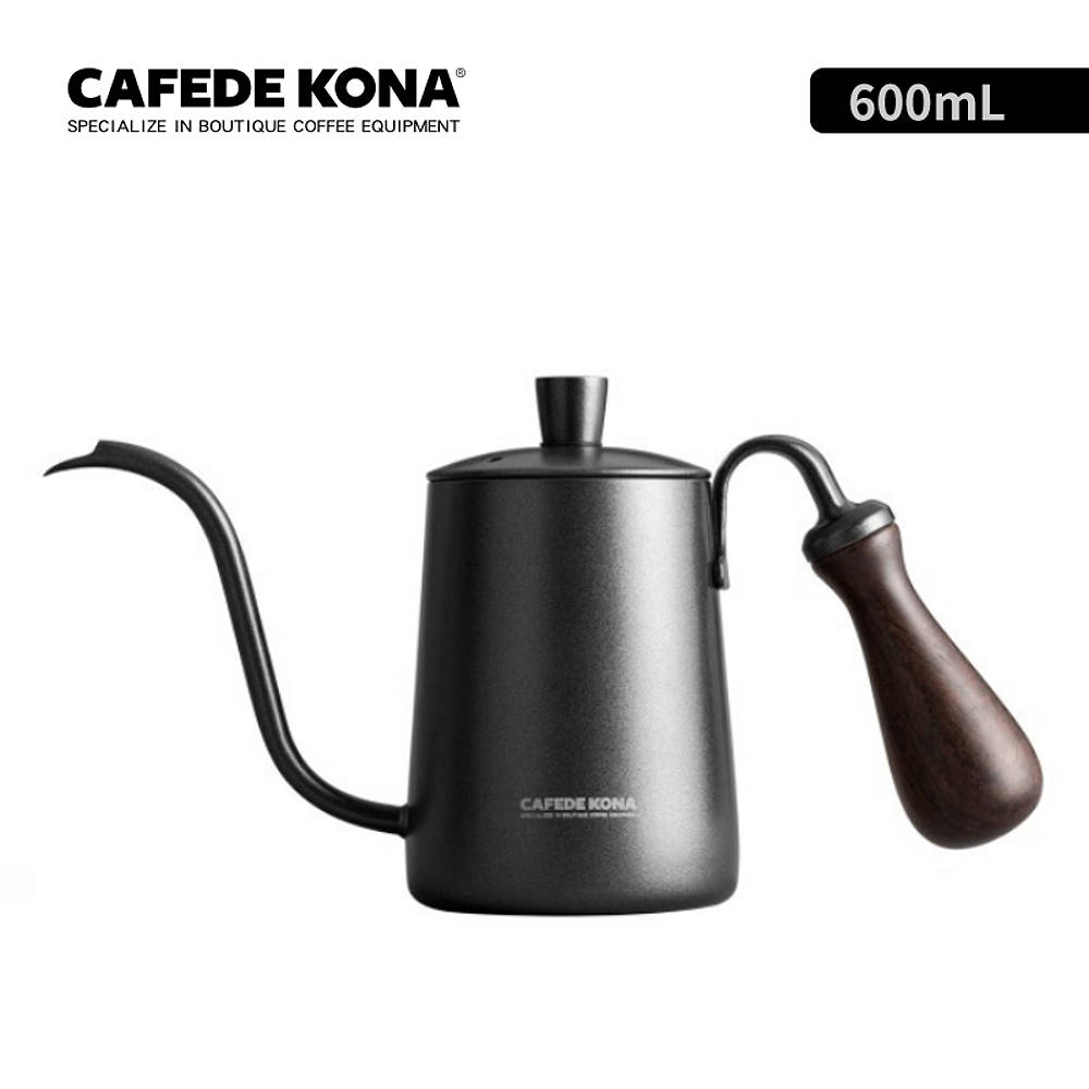 鶴嘴檀木柄手沖壺-600ml