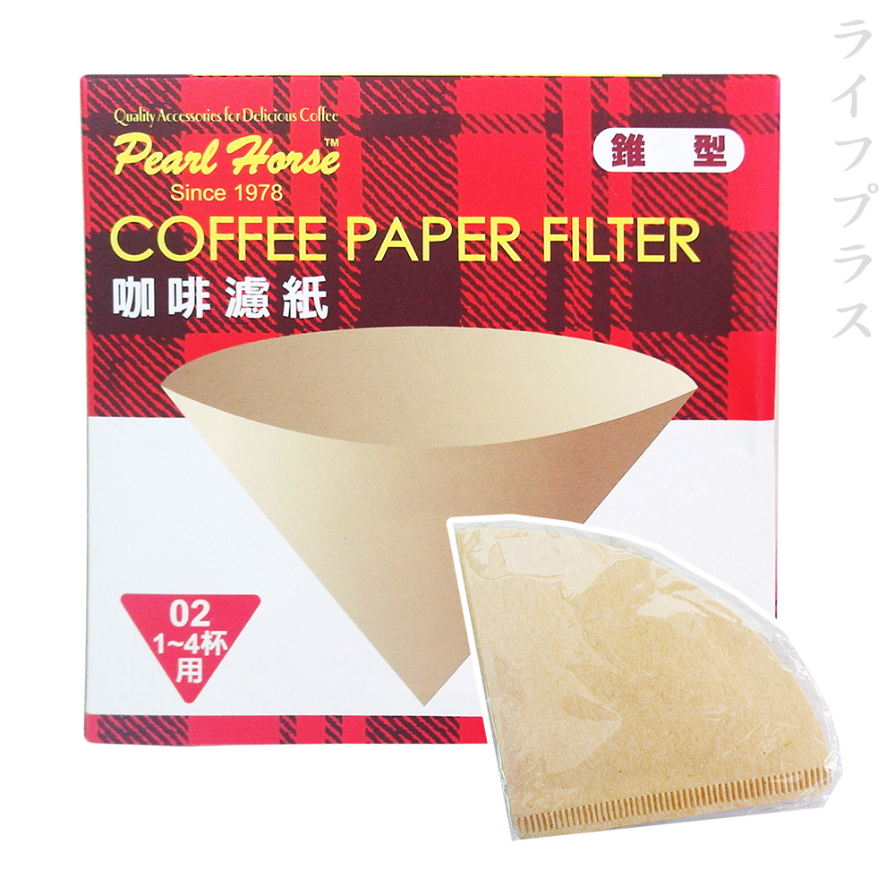 一品川流 寶馬牌 日本製椎型咖啡濾紙-1~4杯用-50枚入x12盒