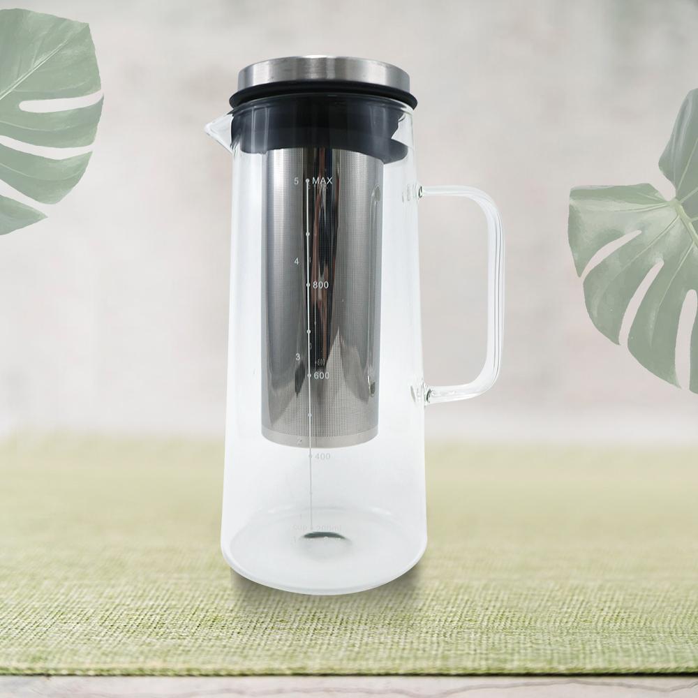 一品川流 Kiyodo 咖啡泡茶玻璃壺-1000ml-2支