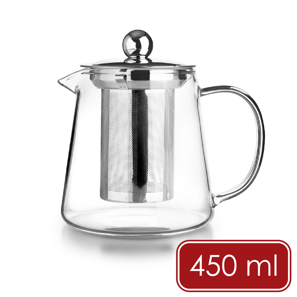 ibili 西班牙 Infusion玻璃濾茶壺(450ml) / 泡茶壺 沖泡壺 茶水分離壺 茶具 可機洗 洗碗機可洗