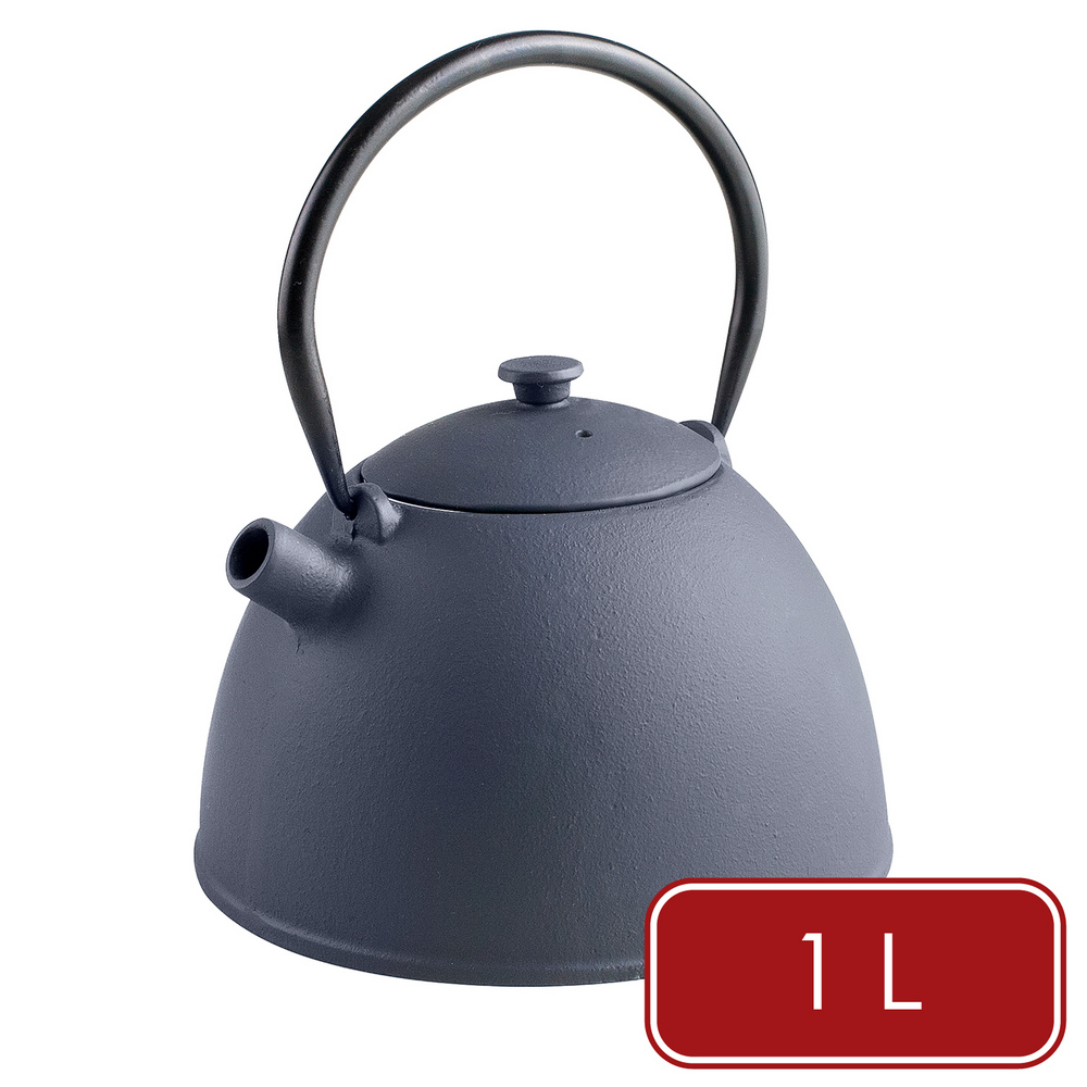 ibili 西班牙 Navan鑄鐵濾茶壺(深霧灰1L) / 鑄鐵茶壺 泡茶壺