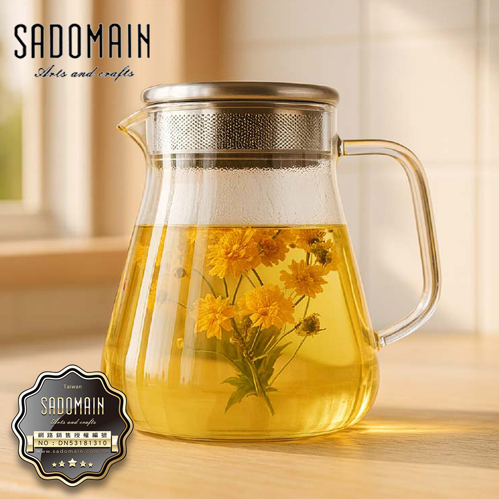 一品川流 仙德曼天幕直火花茶壺-800ml-2支 ( 附贈耐熱壺墊)
