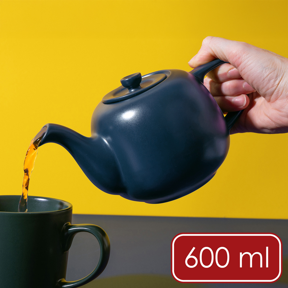 La Cafetiere 英國 石陶茶壺(湛藍600ml) / 泡茶壺 沖泡壺 陶瓷茶具 可機洗 洗碗機可洗