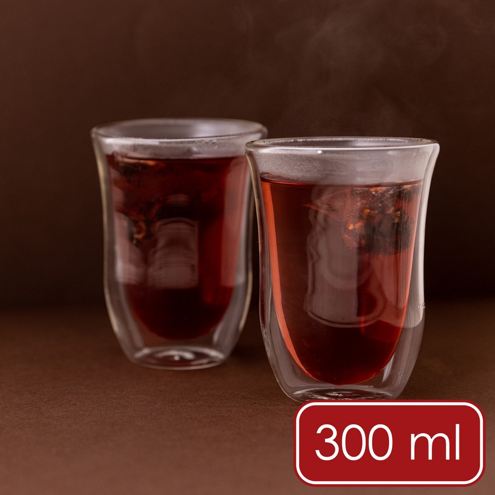 La Cafetiere 英國 雙層玻璃杯2入(300ml) / 水杯 茶杯 咖啡杯 優格杯 義式咖啡杯 雙層隔熱杯 可機洗 洗碗機可洗