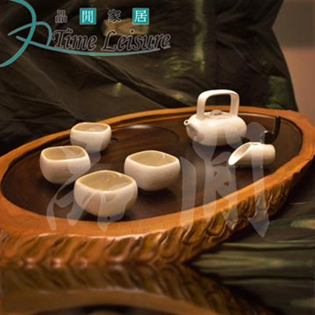 品閒 一口杯 茶韻典雅黑陶禮盒7件組 (磨砂白)